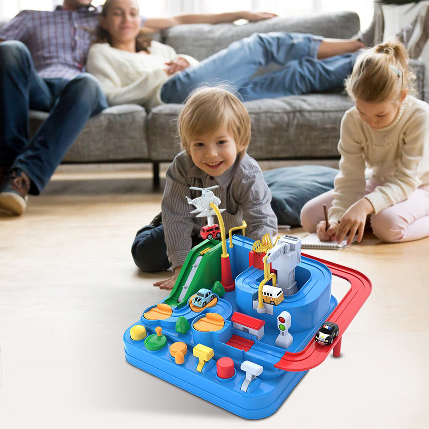Children Car Mechanical Adventure Vehicle Track Game