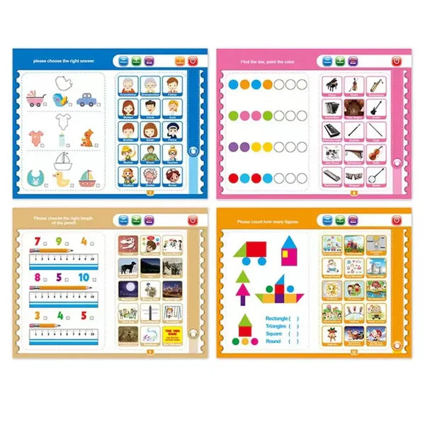 Kid's Interactive Learning Playbook - Alphabets, Numbers, Stories